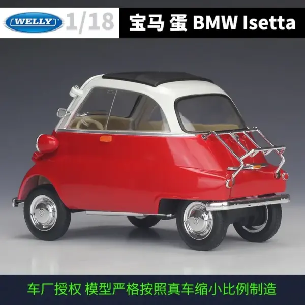 WELLY 1:18 BMW Isetta Diecast Model Car - Image 3