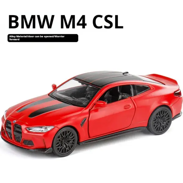 BMW M4 CSL 1/36 Scale Alloy Model Car - Image 7