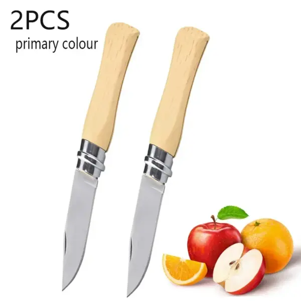 Stainless Steel Folding Fruit Knife Set - Image 7