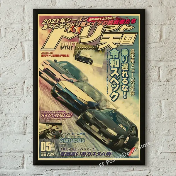 Vintage Motorsport GTR Cars Kraft Paper Poster - Image 30