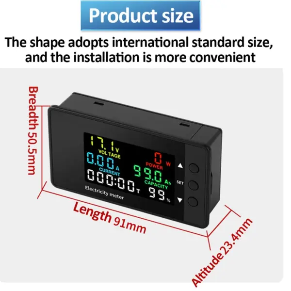 6-in-1 Digital Power Meter for DC/AC Testing - Image 4