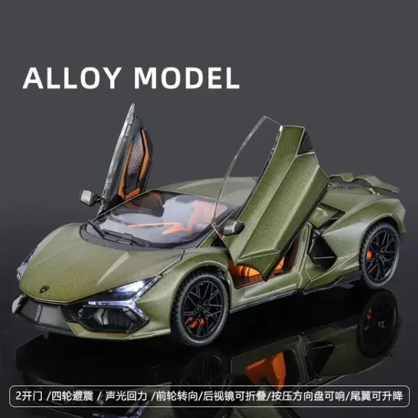 1:24 Lamborghini Revuelto Alloy Model Car - Image 7