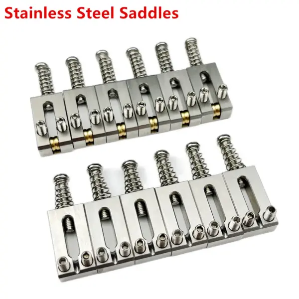 Stainless Steel Tremolo Bridge Saddles for Guitars - Image 3