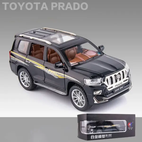 1:24 Alloy Toyota Land Cruiser Prado Model Car - Image 7