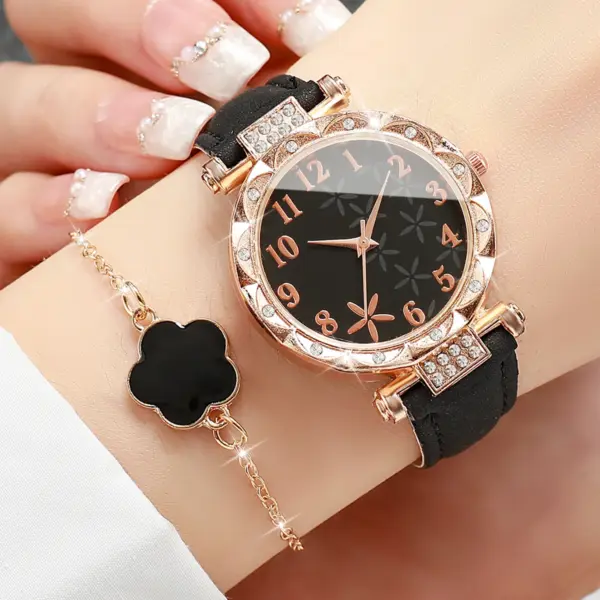 6PCS Women's Fashion Flower Jewelry Set - Image 2