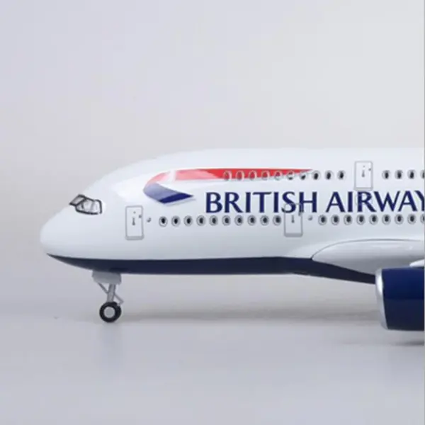 1:160 Scale Airbus A380 British Airline Model - Image 4