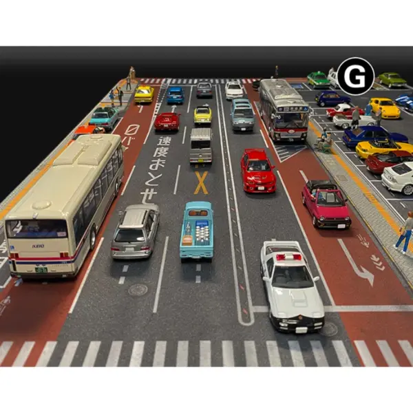 1:64 Scale Urban Scene Mat for Toy Vehicles - Image 4