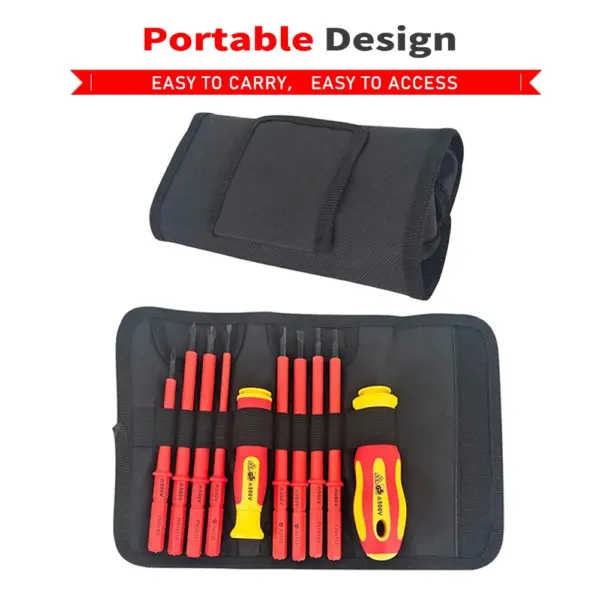 Insulated Screwdriver Set for Electricians - 10 Pcs - Image 5