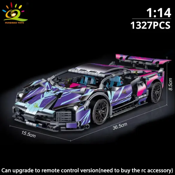 1:14 Racing Car Building Blocks Model Kit - Image 11