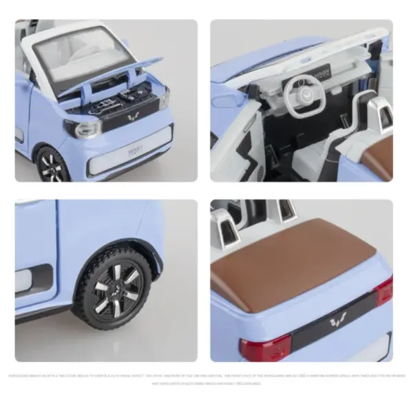 1:24 WULING HONGGUANG MINI EV Diecast Model Car - Image 6