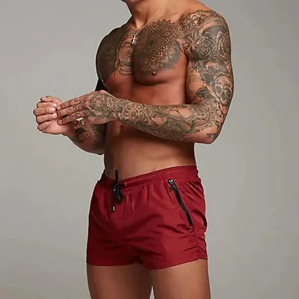 Men's Quick Dry Athletic Gym Shorts with Pockets - Image 4
