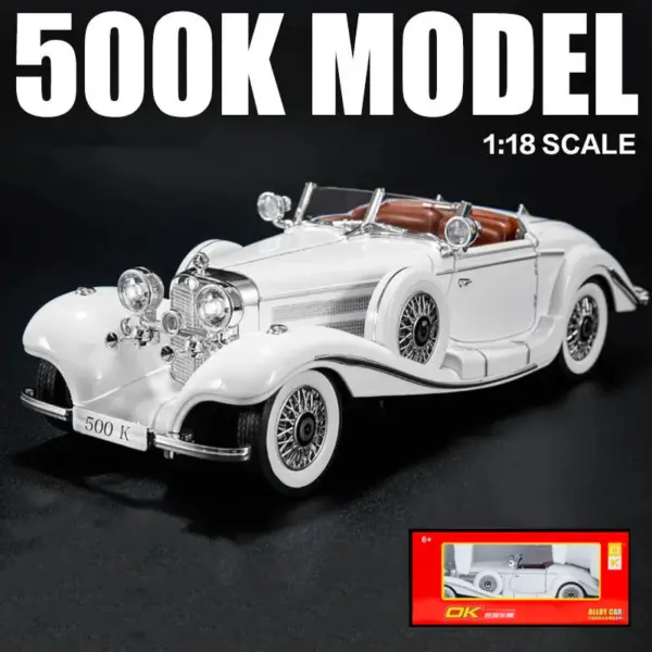 1:18 Mercedes-Benz 500K Diecast Model Car - Image 8