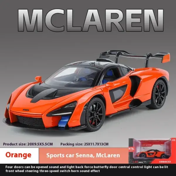 1:24 McLaren Senna Diecast Model Car - Image 9