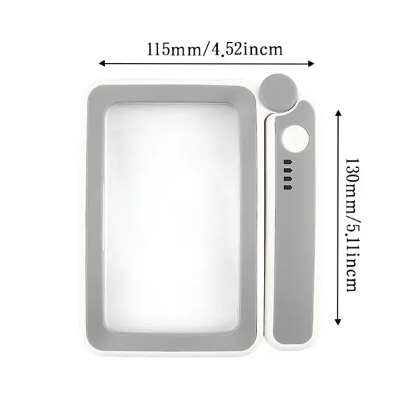 Handheld LED Magnifying Glass with 4x Zoom - Image 3