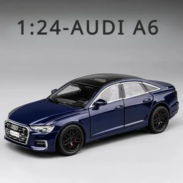 1:24 Audi A6 Diecast Model Car with Lights