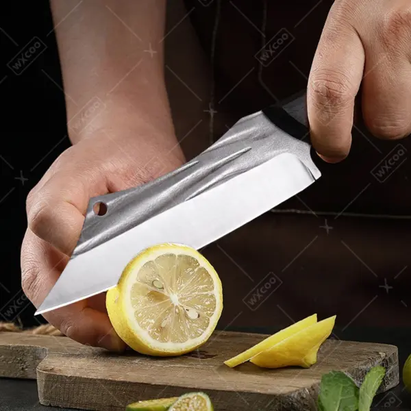 Professional Forged Chef Knife with Wooden Handle - Image 2