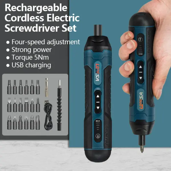 Rechargeable Cordless Electric Screwdriver Set