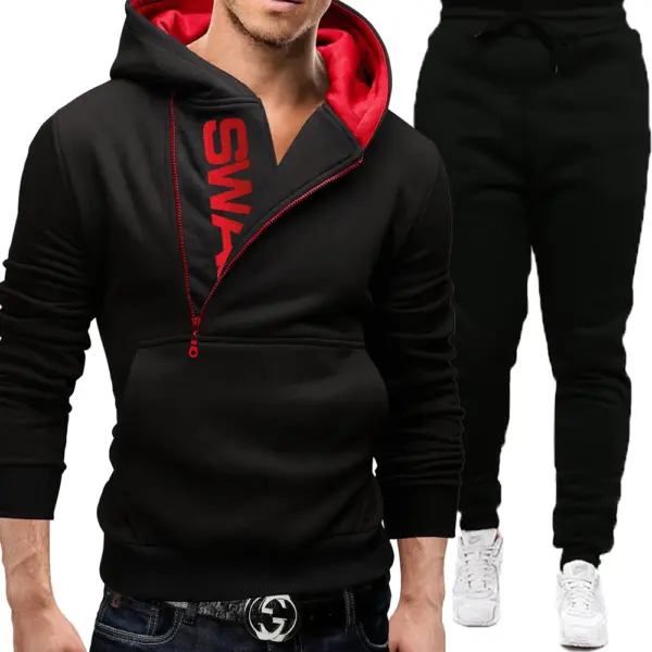 Men's Hooded Sportswear Set for Fall/Winter - Image 2