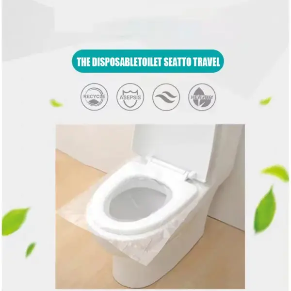 Disposable PE Toilet Seat Covers 30/50 Pack - Image 6