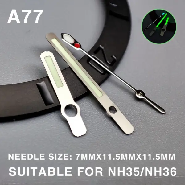 Green Luminous Watch Hands for NH35/36 Movement - Image 16