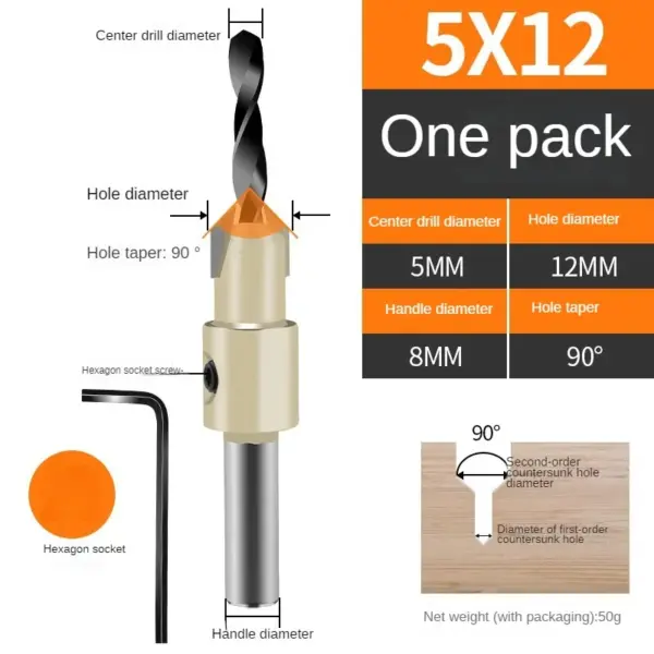 HSS Wood Countersink Drill Bit Set - Image 17
