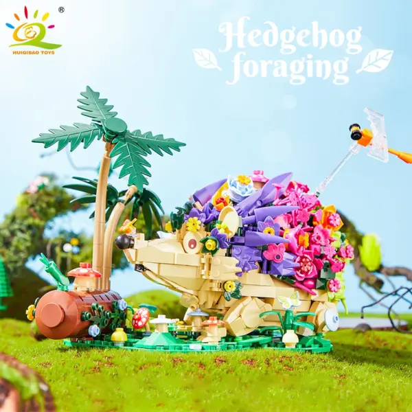 Flower Hedgehog Building Block Set by HUIQIBAO - Image 5