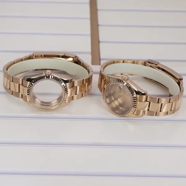 Rose Gold Luxury Watch Cases for Seiko Miyota - Image 6