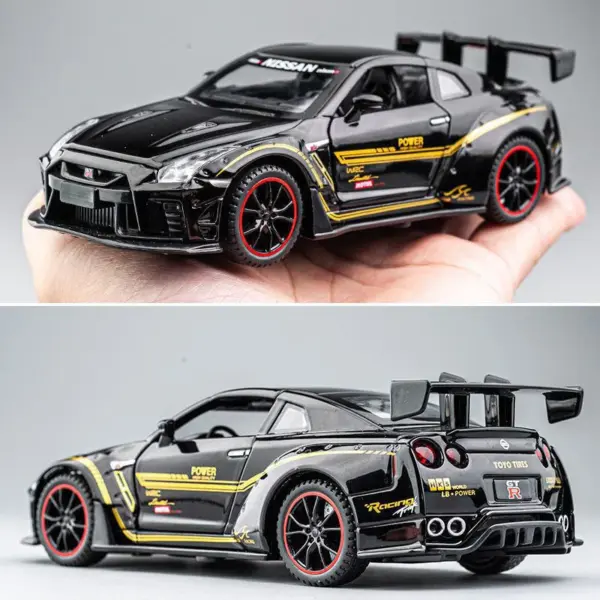 1:32 Scale Alloy GTR Toy Car Model - Image 2