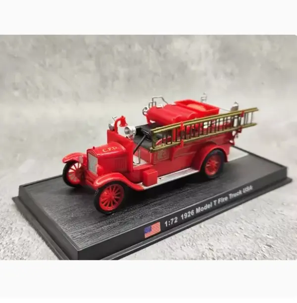 Diecast Alloy Fire Truck 1:43 Model Collectible - Image 9