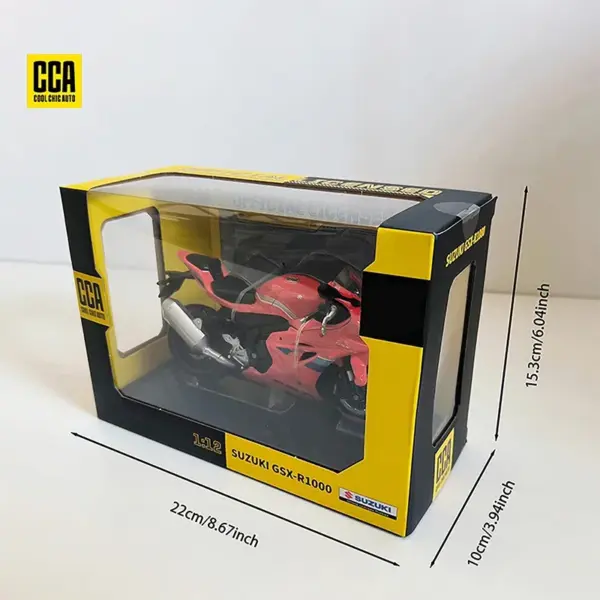 1:12 Suzuki GSX-R1000 Metal Motorcycle Model - Image 6