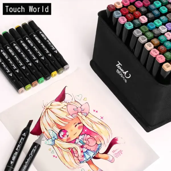 168 Colored Marker Pens Art Set - Image 4