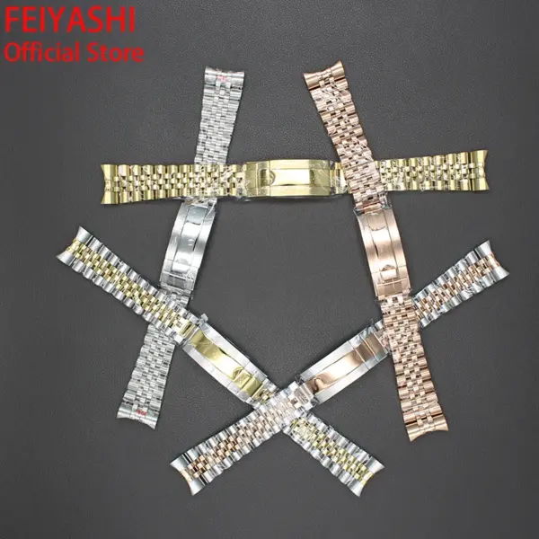 20mm Stainless Steel Men's Watch Strap - Image 5