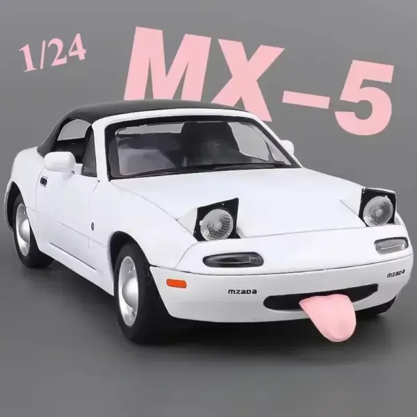 1:24 Mazda MX-5 Diecast Sports Car Model