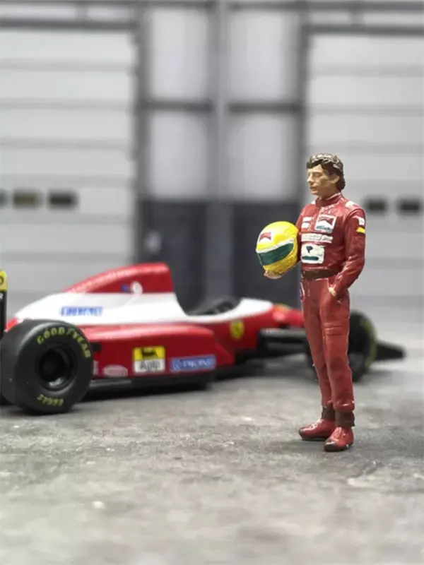 1:64 Scale Racing Driver Action Figure Model - Image 3