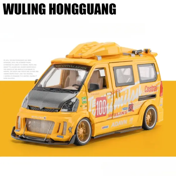 1:24 Wuling Hongguang Van Diecast Model Car - Image 8