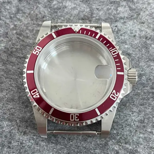 39.5mm Stainless Steel Retro Watch Case - Image 17