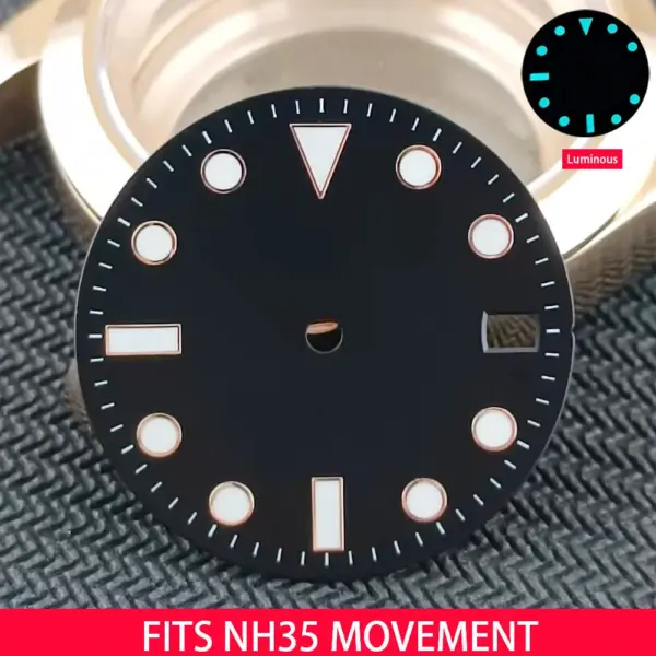 Luminous 28.5mm Watch Dial for NH35 Movement - Image 10