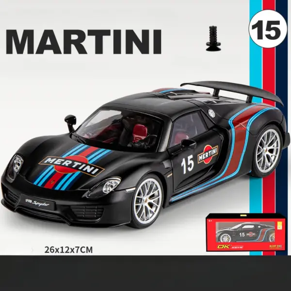 1:18 Scale Porsche 918 Spyder Diecast Model - Image 10