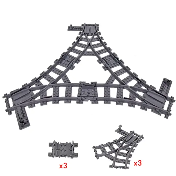 Flexible Building Block Train Tracks Set - Image 33