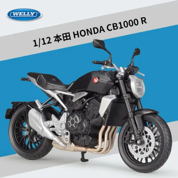 WELLY 1:12 Honda CB1000R Alloy Model Motorcycle - Image 6