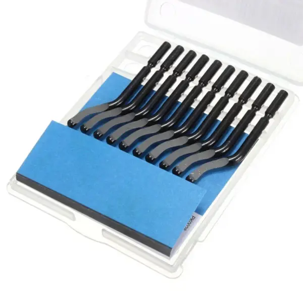 10-Piece Burr Deburring Tool Kit with Handle - Image 3