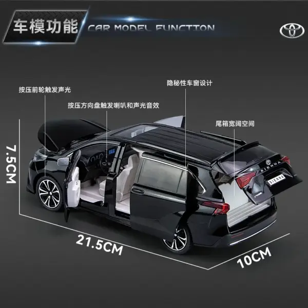 1:24 Toyota Sienna Alloy Diecast Model Car - Image 2