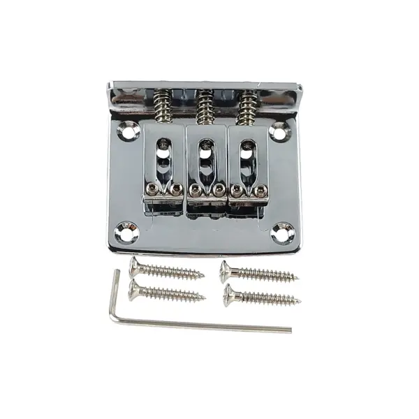 Zinc Alloy Bridge Tailpiece for 3-String Guitar - Image 3