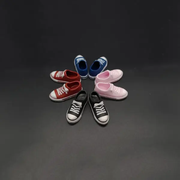 1/12 Scale Low-Cut Canvas Shoes for Dolls - Image 5