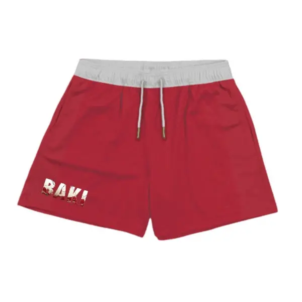 Anime Print Quick Dry Gym Shorts for Summer - Image 5