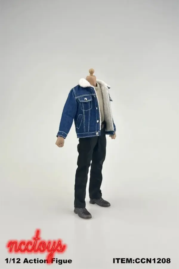 1/12 Male Soldier Denim Jacket and Pants Set - Image 2
