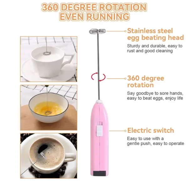 Wireless Mini Electric Whisk and Blender - Image 5