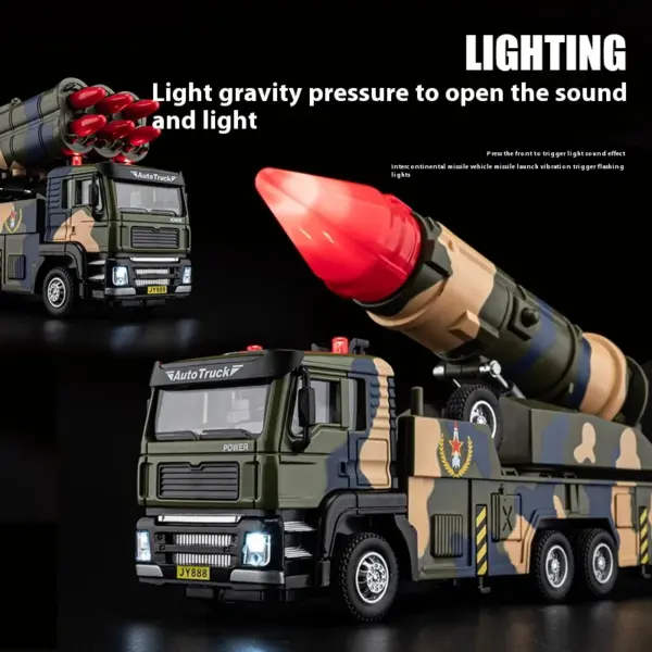18cm Alloy Missile Launcher Toy Model - Image 2
