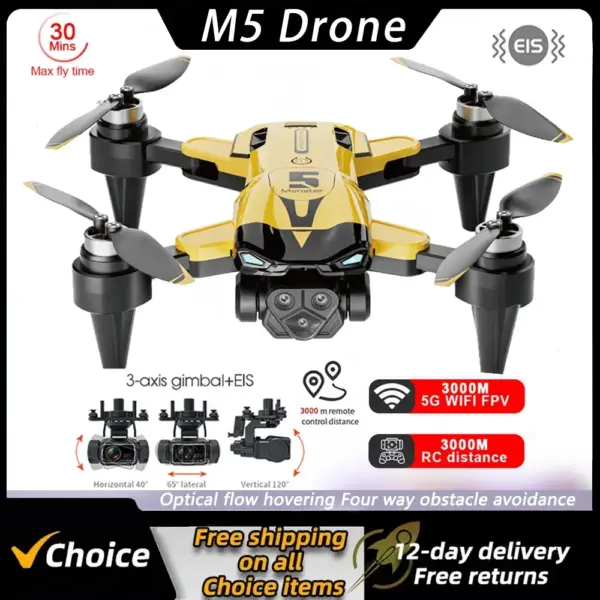 M5 Drone 8K HD Dual Camera Quadcopter - Image 6