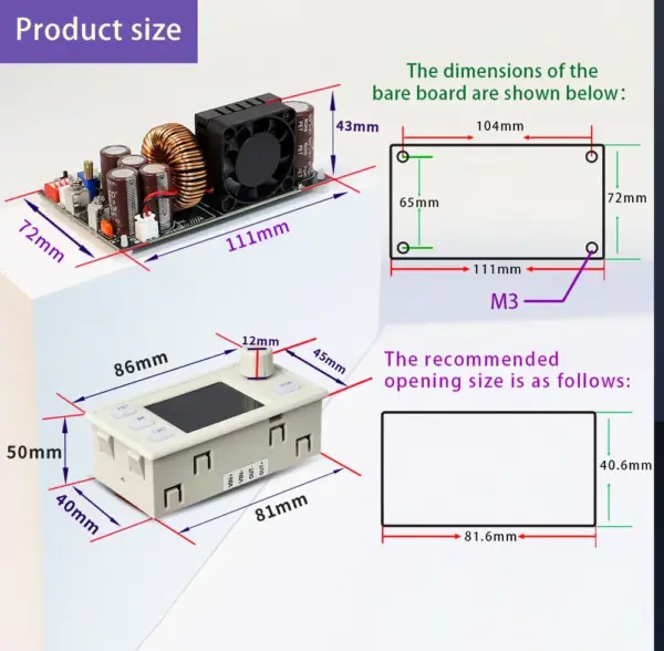 70V 25A 1750W CNC Power Supply Module - Image 6